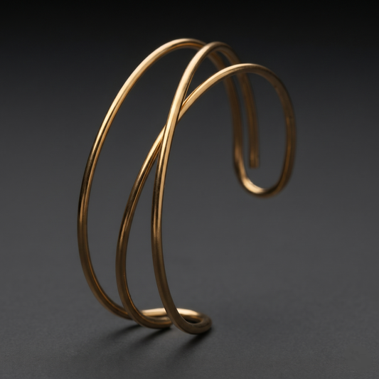 Arc Pattern Open Bracelet - Avalna Indian Bracelet Online