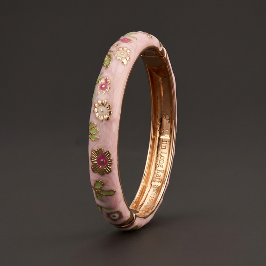 Floral Enamel/Meenakari Bracelet - Avalna Indian Bracelet Online