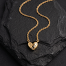 Gold Plated Heart Pendant Necklace