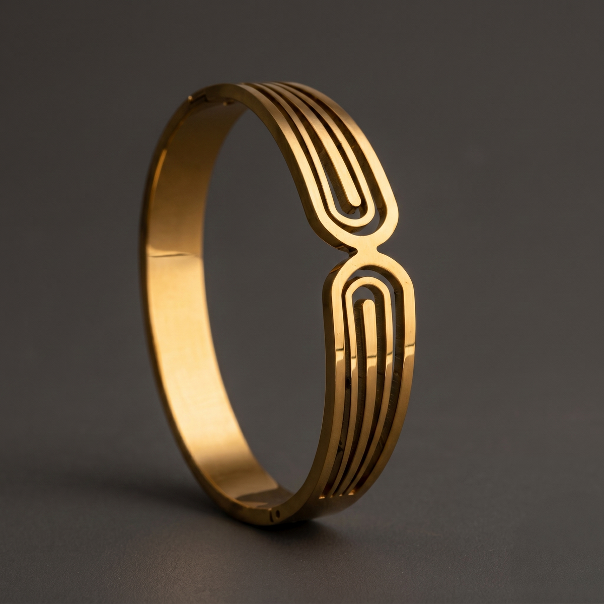Gold Plated Looping Bracelet close-up — Avalna, Arcot Tamil Nadu