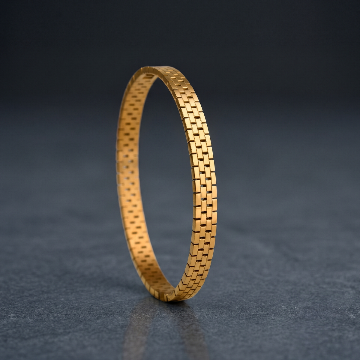 Gold Plated Watch Style Bracelet alternate angle — Avalna, Arcot Tamil Nadu