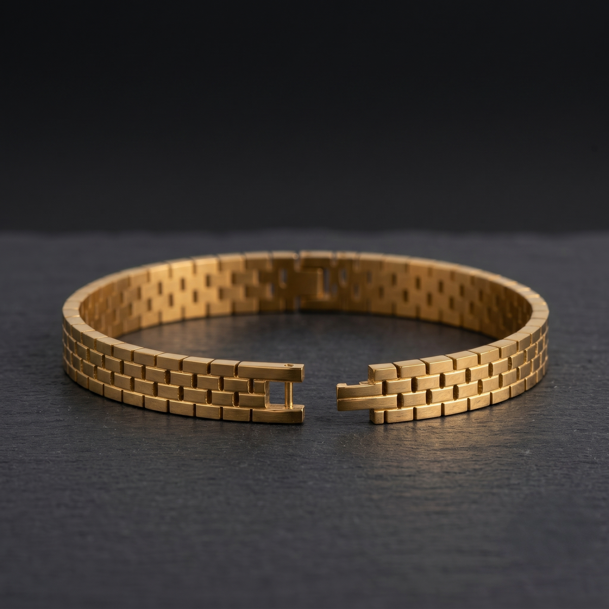Gold Plated Watch Style Bracelet detail view — Avalna, Arcot Tamil Nadu