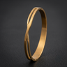 Gold Twisted CutOut Bracelet