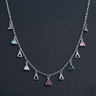 Multi-Color Triangle Charm Necklace