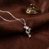 Rhodium Fox Pendant Chain