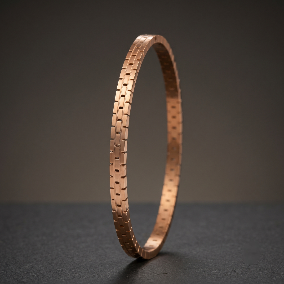 Timeless Design Cuff Bracelet-Gold Plated view 5 — Avalna, Arcot Tamil Nadu