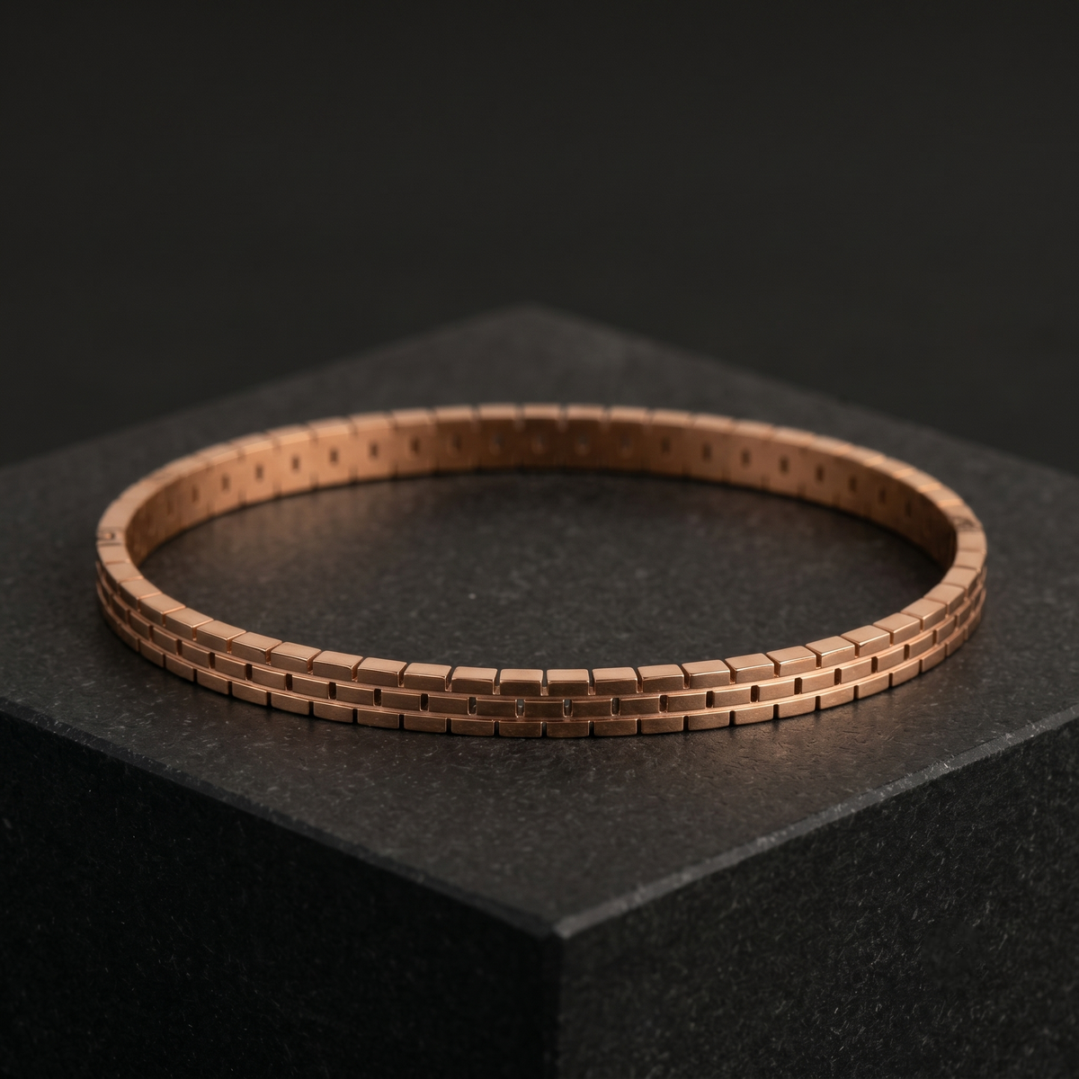 Timeless Design Cuff Bracelet-Gold Plated view 7 — Avalna, Arcot Tamil Nadu