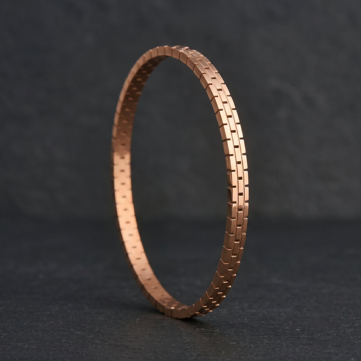 Timeless Design Cuff Bracelet-Gold Plated view 6 — Avalna, Arcot Tamil Nadu