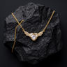Winged Heart Pendant Necklace